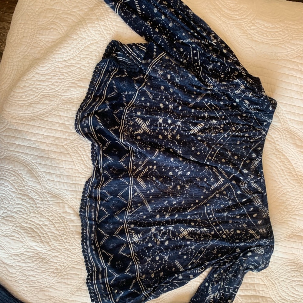 Long sleeve off the shoulder shirt